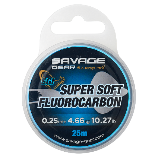 Savage Gear Super Soft Fluorocarbon EGI 0.25mm