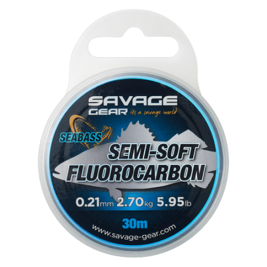Savage Gear Semi Soft Fluorocarbon Seabass 0.21mm