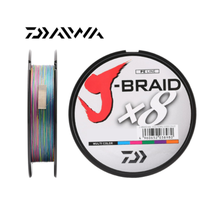 Daiwa J Braid X8 300m PE1.5 (0.18mm) Multicolor Daiwa J Braid X8 300m PE1.5 (0.18mm) Multicolor