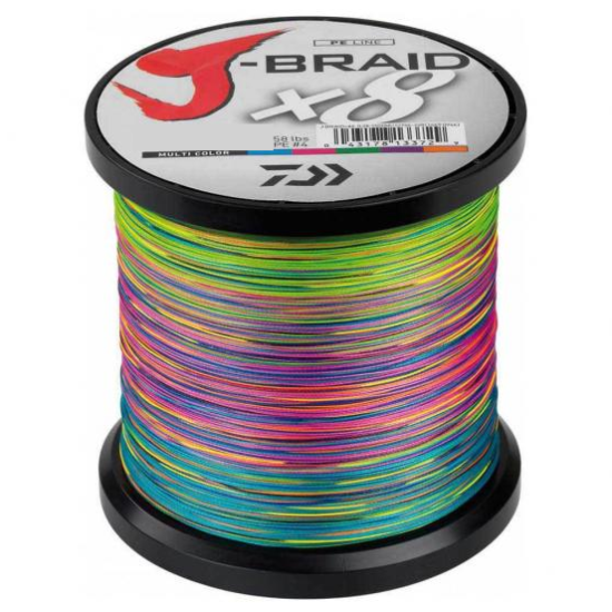 Daiwa J Braid X8 500m PE8.0 (0.42mm) Multicolor