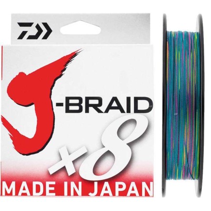 Daiwa J Braid X8 150m PE1.2 (0.16mm) Multicolor Daiwa J Braid X8 150m PE1.2 (0.16mm) Multicolor