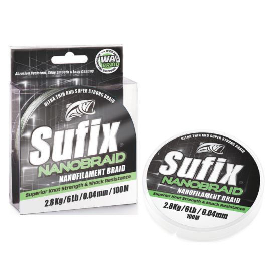 Sufix Nanobraid 100m 0.08mm