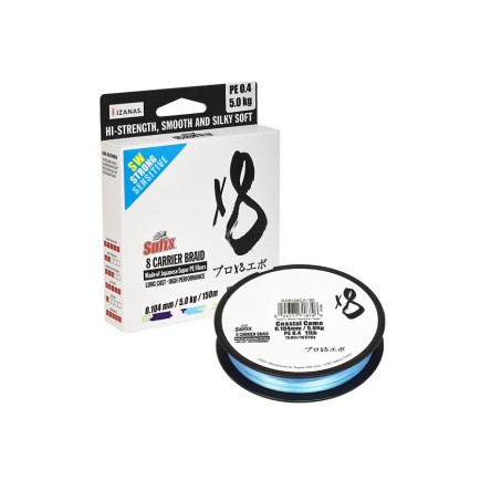 Sufix X8 Coastal PE0.8 (0.148mm) 150m Sufix X8 Coastal PE0.8 (0.148mm) 150m