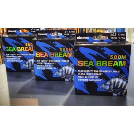 Okuma Sea Bream 0.34mm 500m Okuma Sea Bream 0.34mm 500m