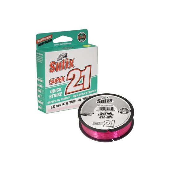 Sufix Super 21 Pink 0.18mm 150m