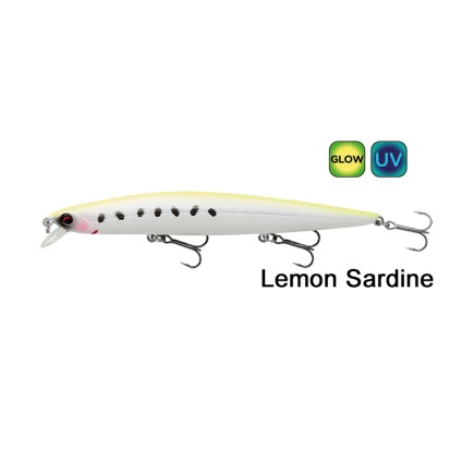 Savage Gear Sea Bass Minnow Floating 14cm 18.5gr Lemon Sardine Savage Gear Sea Bass Minnow Floating 14cm 18.5gr Lemon Sardine
